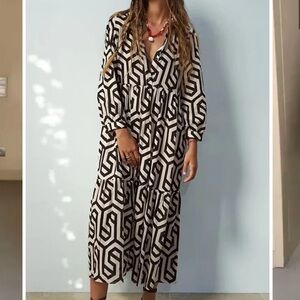 ZARA geometric dress